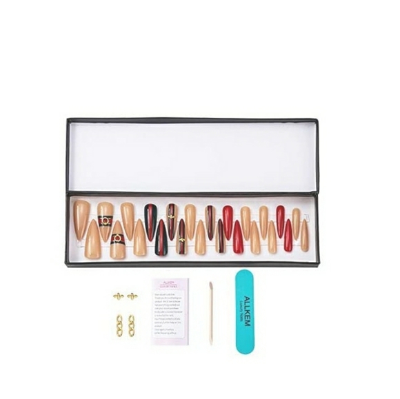 BEES & STRIPED XLONG π
NAILS PRESS ON - Picture 6 of 7